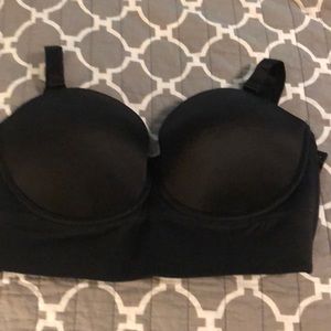 Black strapless/adjustable strap bra, 40DDD NEW!!
